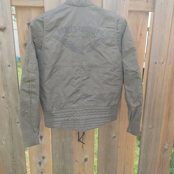 Harley Davidson Women's Biker Jacket Size Small - Picture 4 of 14
